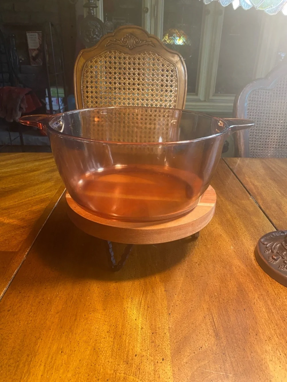 Corning Visions 4.5 Liter Amber Glass Stock Pot